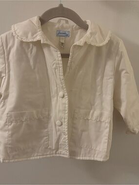 Jacadi Baby Girls' Peter Pan Collar Pea Coat